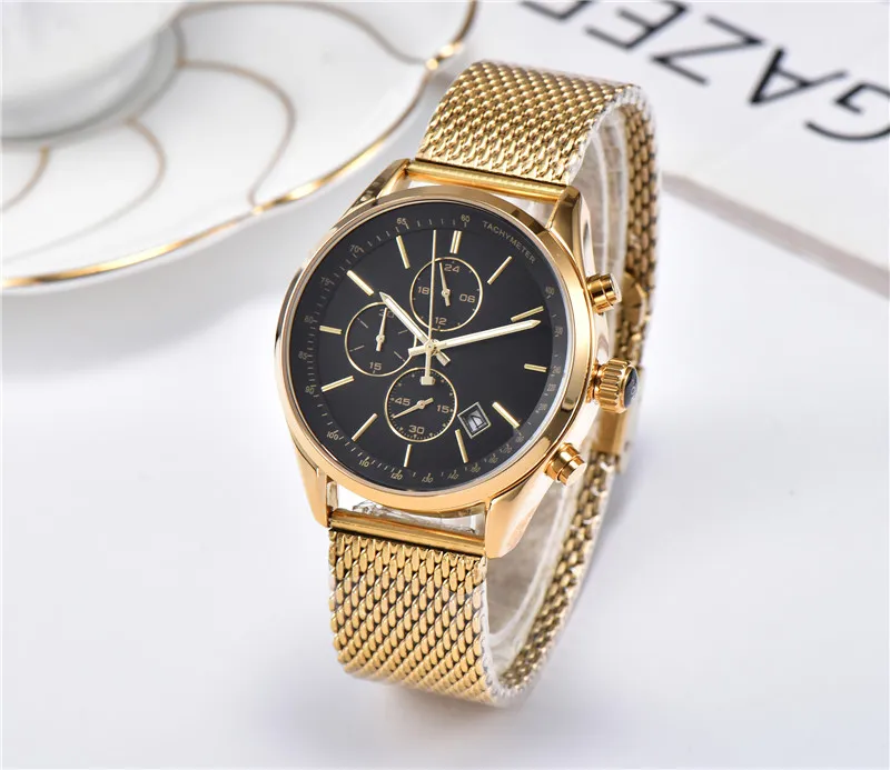 Vente montre à quartz pour hommes patron décontracté mode montre pour hommes toutes les fonctions peuvent fonctionner normalement en acier inoxydable watch315C