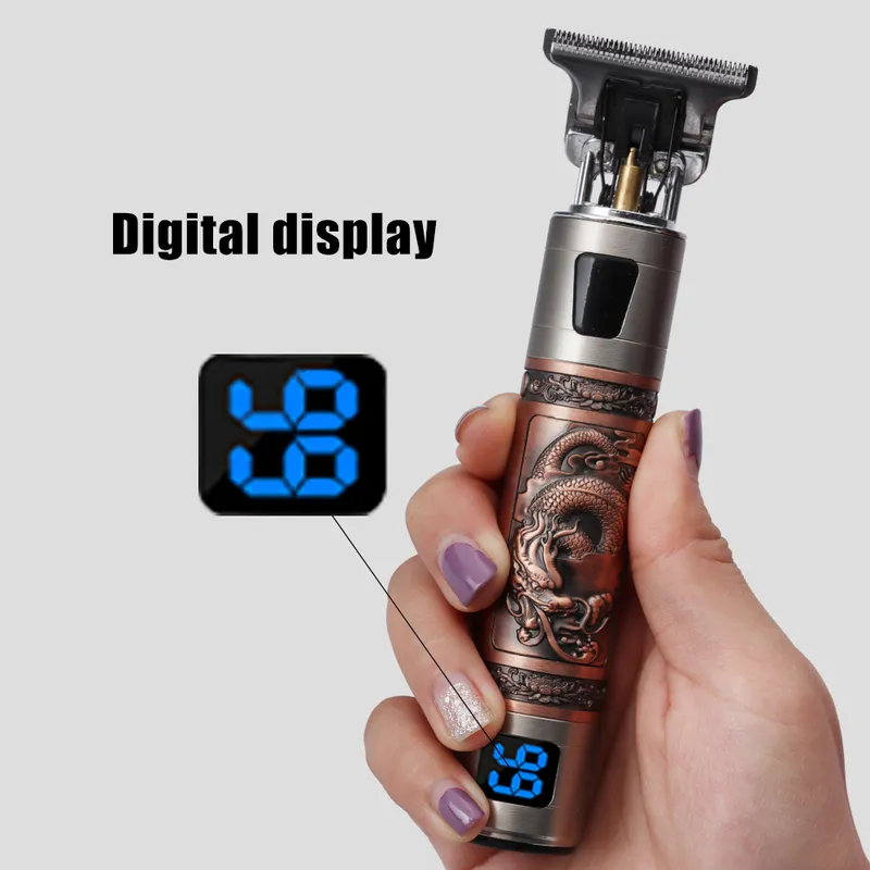 Hair Trimmer Electric Clippers Shaver Beard Professional Men Cutting T Style Machine Rechargeable Barber t9 220216