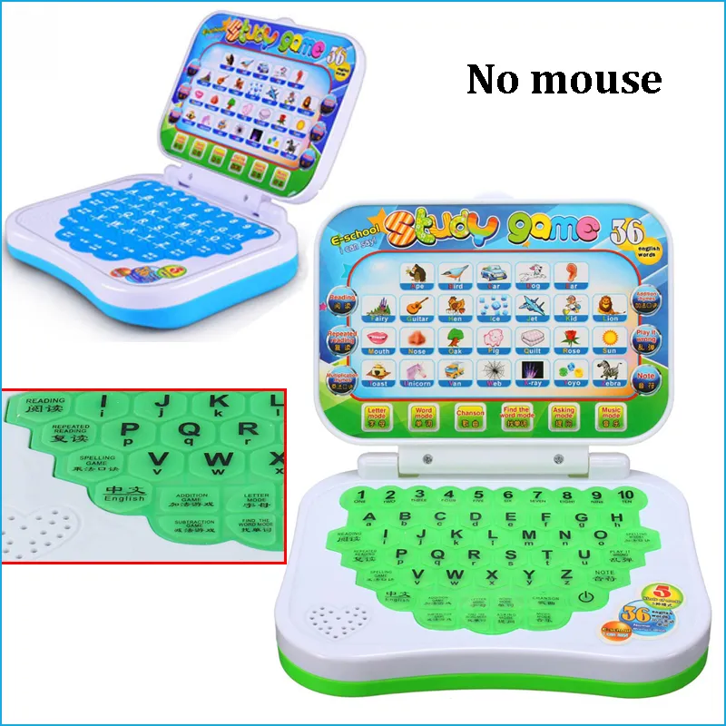 New baby Children Learning Machine con mouse Computer Pre School Learning Study Education Machine Tablet Toy Gift ZXH C11189448403