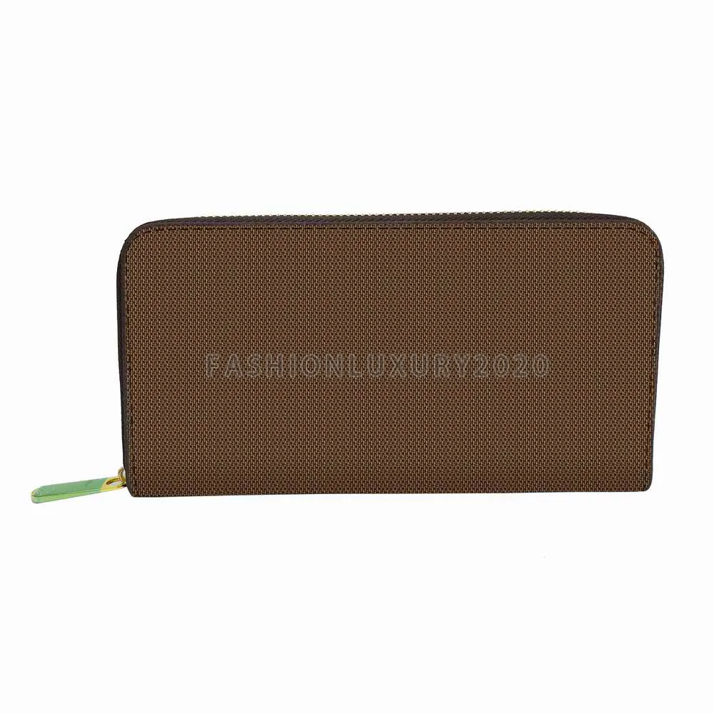 Hele hoge kwaliteit portemonnee heren korte portefeuilles lange rits lederen portemonnees damestassen clutch portemonnee canvas portemonnee portemonnee kaart h296j