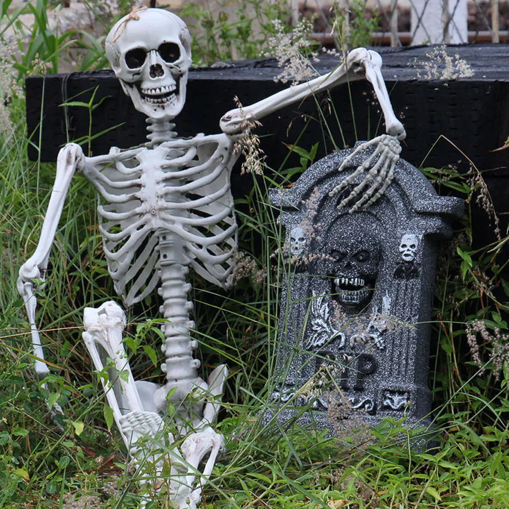Máxima fornecedor Halloween Prop Skeleton Humano Crânio Full Life Life Body Anatomy Model Decorações para Halloween D3 201028