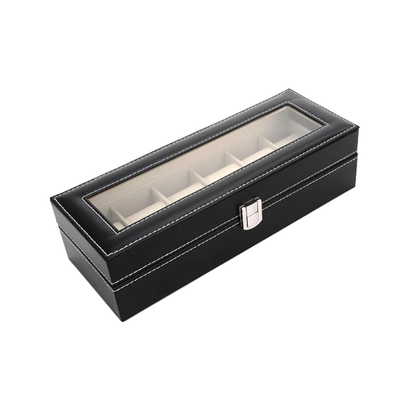 2019 New 6 Grids Watch Case Box Casing for Hours Sheath for Hours Box for hours Watch Display Z1123261p