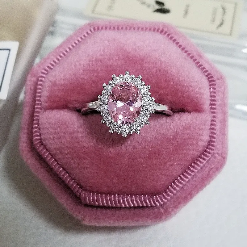 INS TOP SATEYİ TEŞEKKÜRLERİ Basit Moda Takı 925 STERLING Gümüş Oval Kesim Mavi Safir Taş Taşları Emerald CZ Pırlanta Partisi