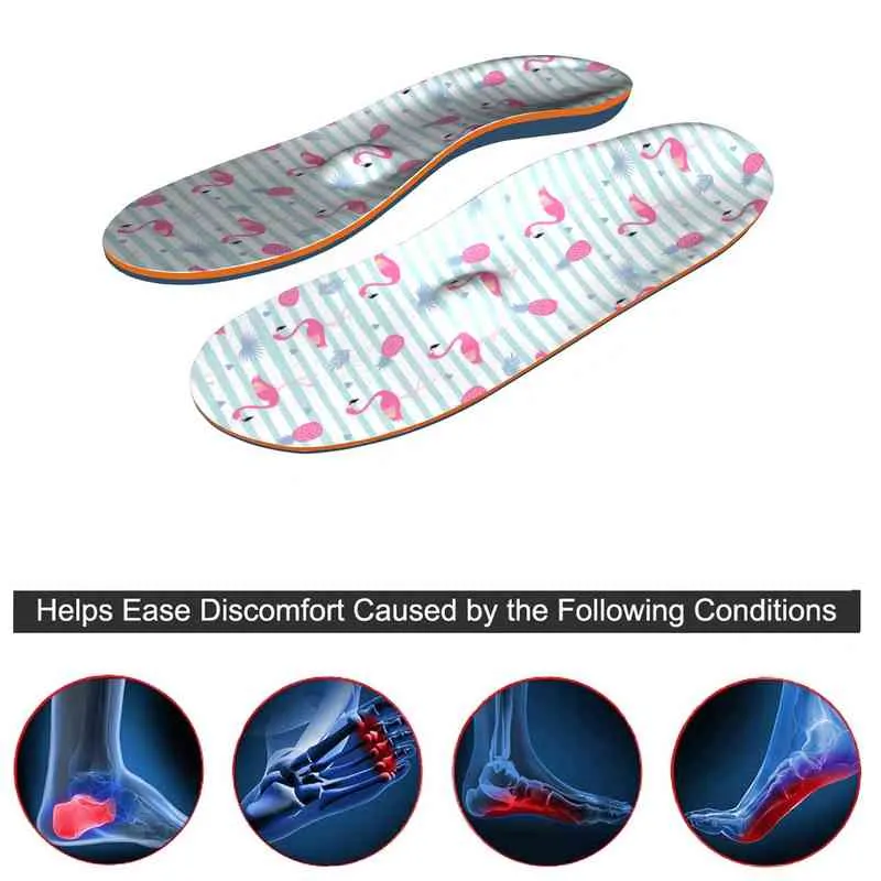 드레스 신발 플랫 피트 insoles orthotic 아치 지원 솔 삽입 insert insert 정형 발 뒤꿈치 통증 발바닥 근막염 남자 여자 220223