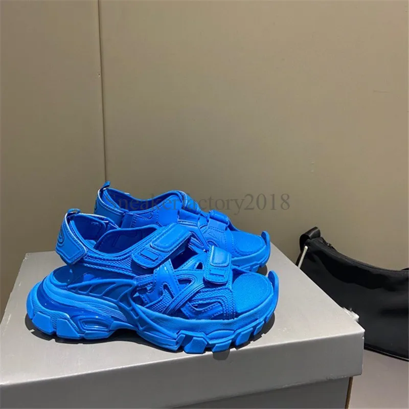 Woman Men Sandals Summer Flats Track 4.0 Sandals Fashion Slipper Casual Leisure Shoes Beach Sandales Sandali Sports Material Fabric with Box