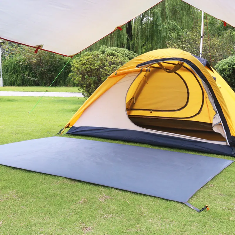 Bâche de camping imperméable épaissir tapis de pique-nique tapis de plage durable tente multifonctionnelle empreinte soleil auvent feuille de sol pour la randonnée 220216
