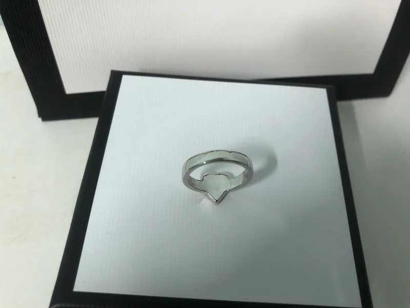 Anello di design Anelli a forma di cuore donna Design originale Anello a forma di amore di grande qualità con scatola 1 pz NRJ242b