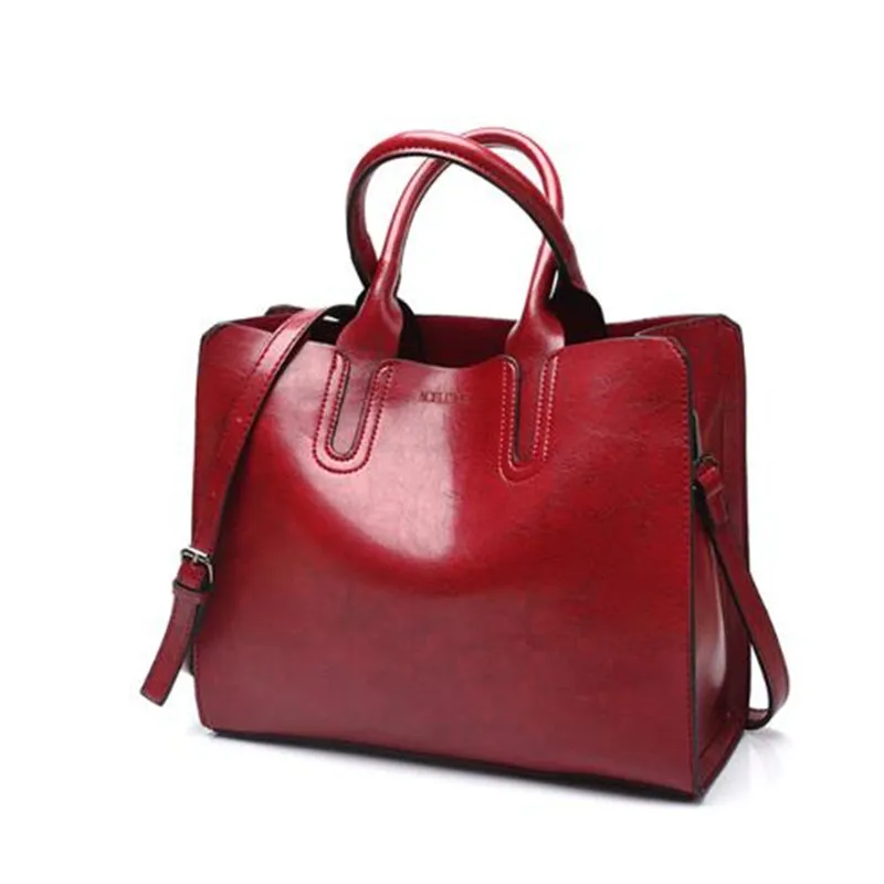 Bolsos de cuero, bolso grande para mujer, bolsos casuales de alta calidad para mujer, bolso de mano para maletero, bolso de hombro de marca española, Bolsos grandes para mujer 263d