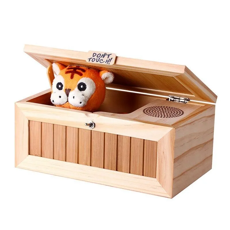 Новая электронная бесполезная коробка с звуком милой Tiger Toy Gift Dift Pressreduction Desk Z01237884332