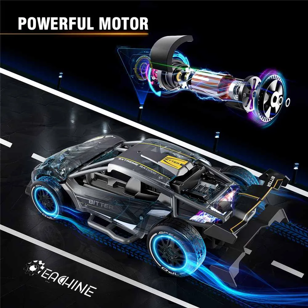 RC Car 4wd Remote Control Aluminium ALLIAG 124 24G HEURS SPEE ELECTRICAL CHARS CHARS VICHEE DRIFT MODÈLE TOYS7229513