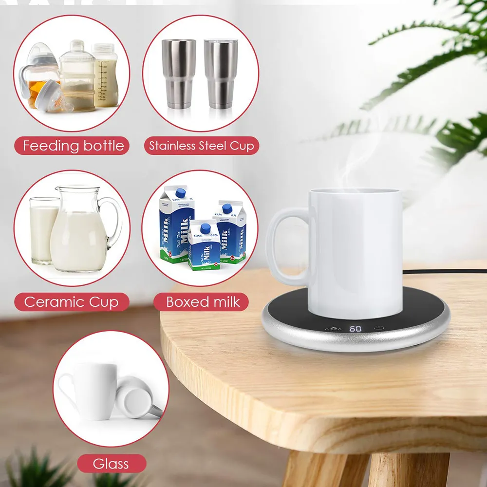 18W électrique alimenté tasse plus chaud coussin chauffant 220V plaque café thé lait tasse prise blanc ménage bureau CN plug Y1201258O4928005