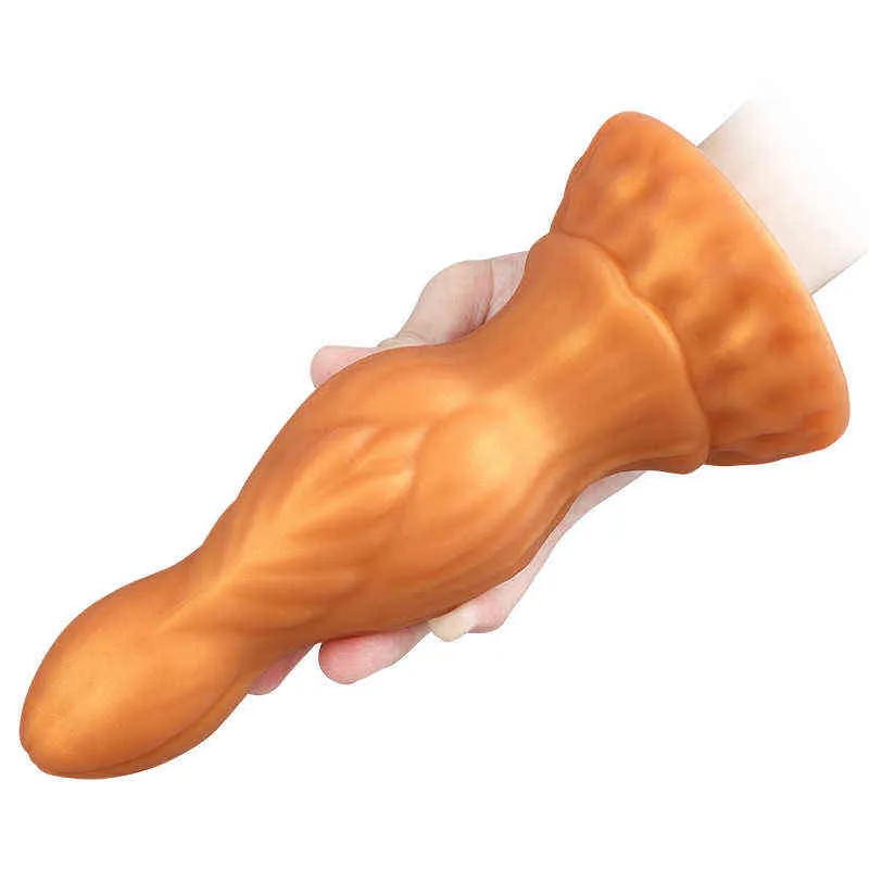 NXY Godes Anal Jouets Silicone Mignon Pet Monster Plug pour Hommes et Femmes Cour Masturbation Ventouse Douce Expansion Amusante Produits de Sexe Adulte 0225