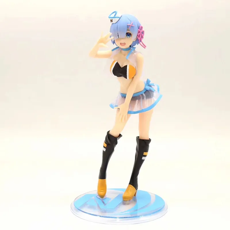 Rem Anime ReLife in un mondo diverso da zero EXQ Rem Swimsuit Ver PVC Action Figure Figurine Modello Giocattoli Regalo Action figure 20121501715