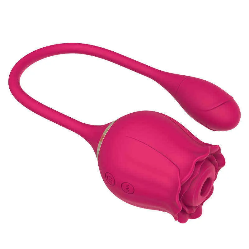 NXY vibratori vendita calda rose backyard inserto dispositivo di masturbazione succhiare il secondo uovo che salta prodotti del sesso del vibratore delle donne 0113