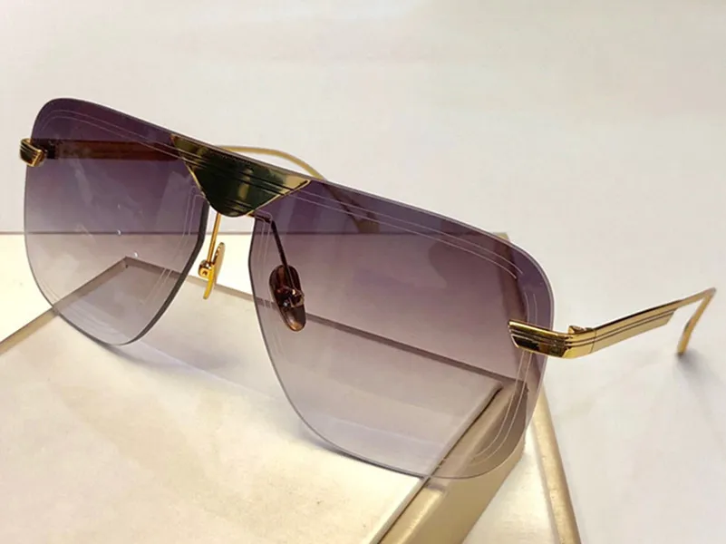 Les lunettes de soleil de la mode aeronaute avec protection UV pour les hommes femmes vintage sans cadre de qualité supérieure populaire est livré avec le cas classique SUNG2627