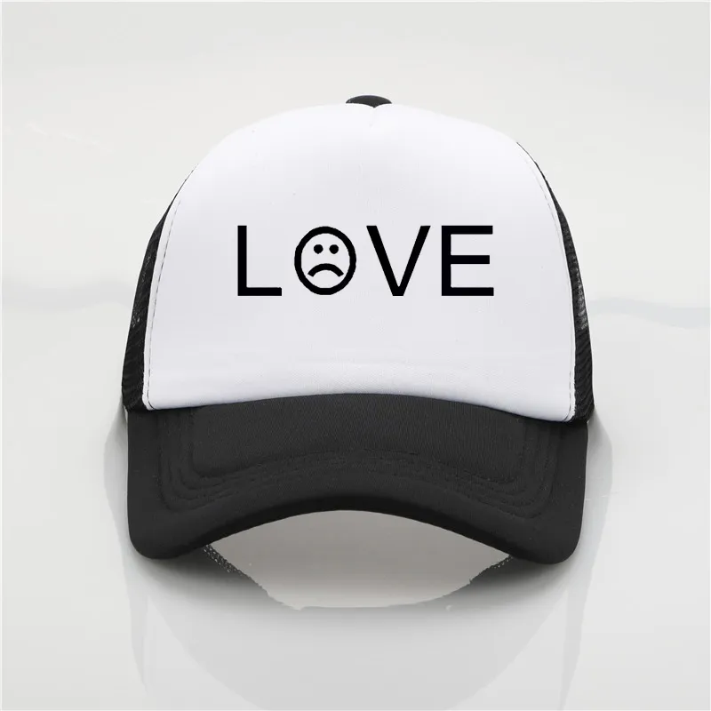 Casquettes de mode en maille amour Lilpeep casquette de Baseball hommes femmes chapeaux d'été nouveau chapeau de soleil camionneur Hat4035133 F