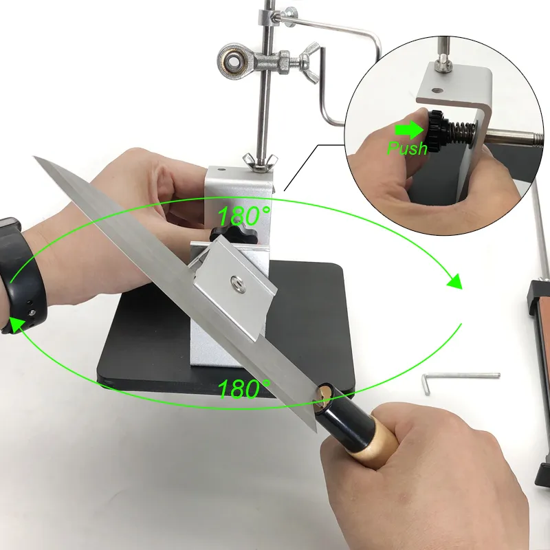 RS2 Fixed Knife Ener Professional Ening System Eners Grit400 3000 # Whetstone 14 ~ 34Angle Select 180fast Flip 220311