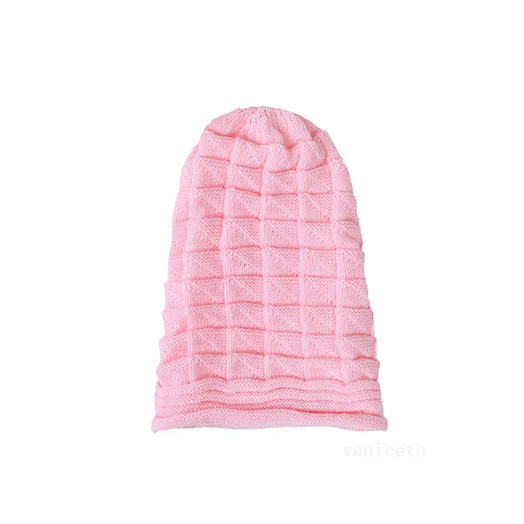 13 Cores Chapéus Chapéus Plissados ​​Flanged Pulloved Beanies Esqui Lã De Malha Chapéu Queda Outdoor Unisex T2i53329