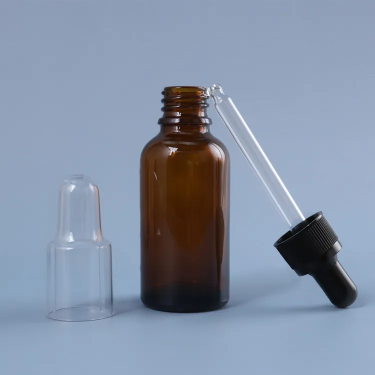 10 15ml 20 30 100ml vetro ambrato reagente liquido pipetta bottiglie contagocce aromaterapia oli essenziali bottiglie di profumi