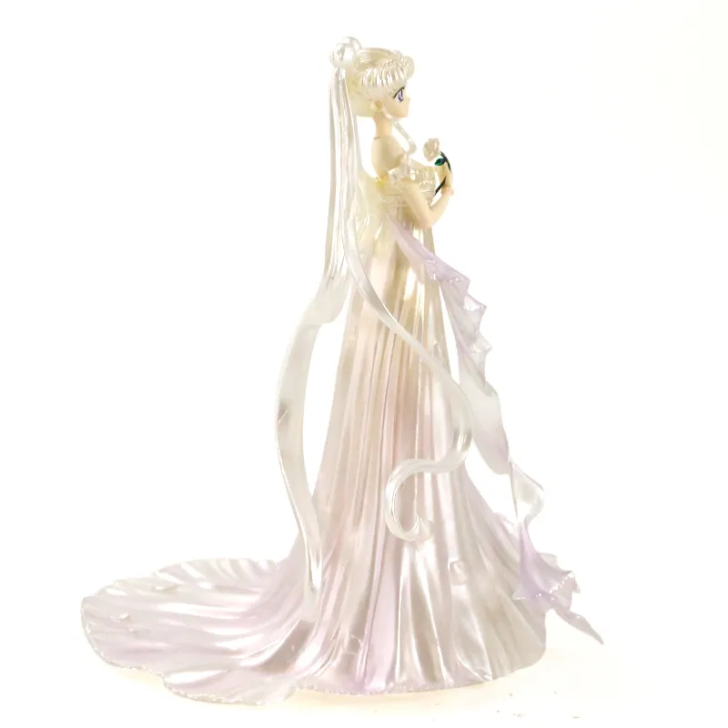 25cm Sailor Moon Anime Figures Tsukino Wedding Dress Collectible Model Toys SailorMoon PVC Action Figurine Gifts T200413