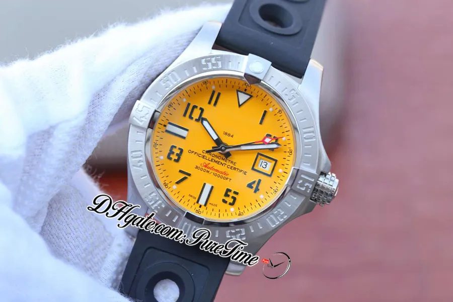 2020 GF V2 SeaWolf A1733110 I519-200S ETA A2824 Автоматические мужские часы Hell Yellow Number Marker