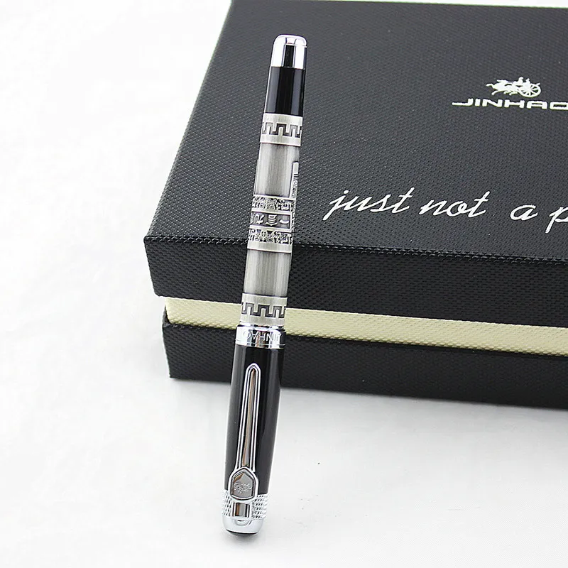 Stylo cadeau de luxe Set Jinhao 189 Haute Qualité 0.5MM Plume Fontaine Grande Muraille avec étui d'origine Encre métallique s Y200709