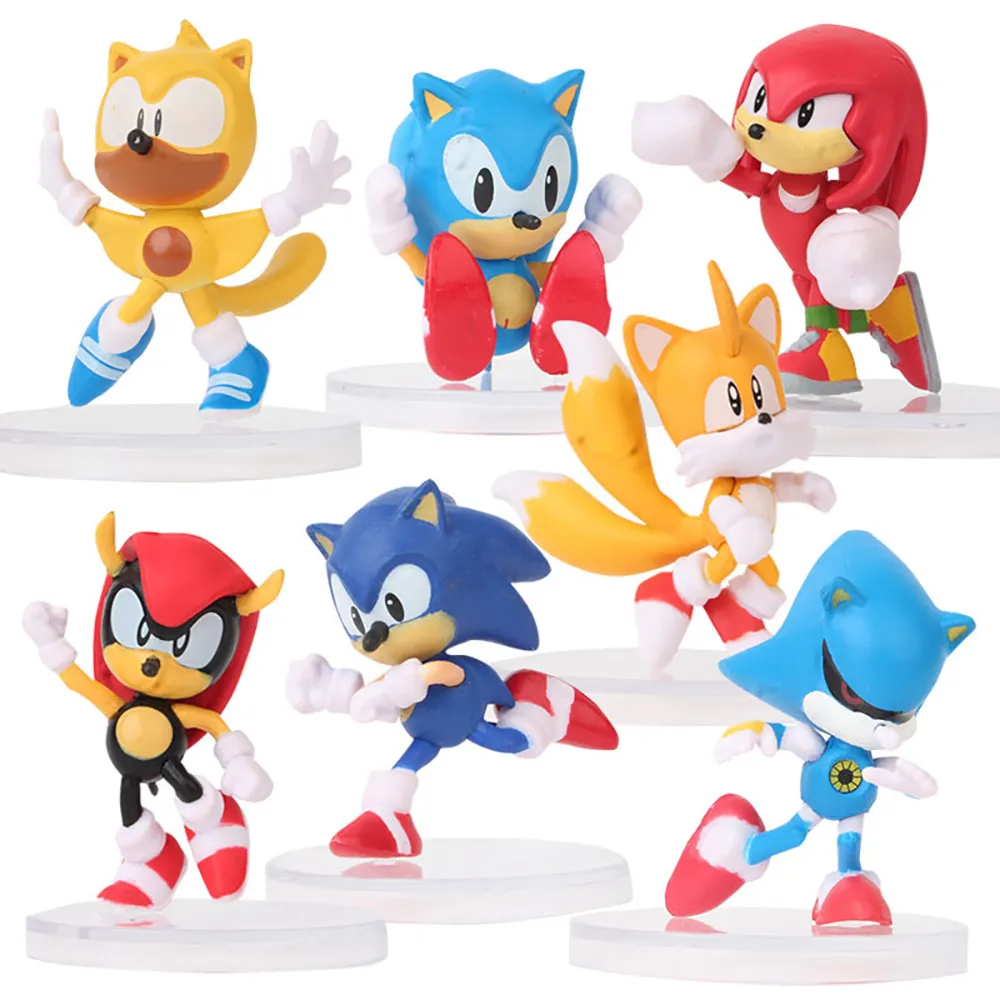 5 7cm Sonic Toy Various Options Sonic Figures Toys Sonic Shadow Tails  Characters Figure PVC Set Toys For Children Christmas Gift From  Beilejia20170709, $16.29