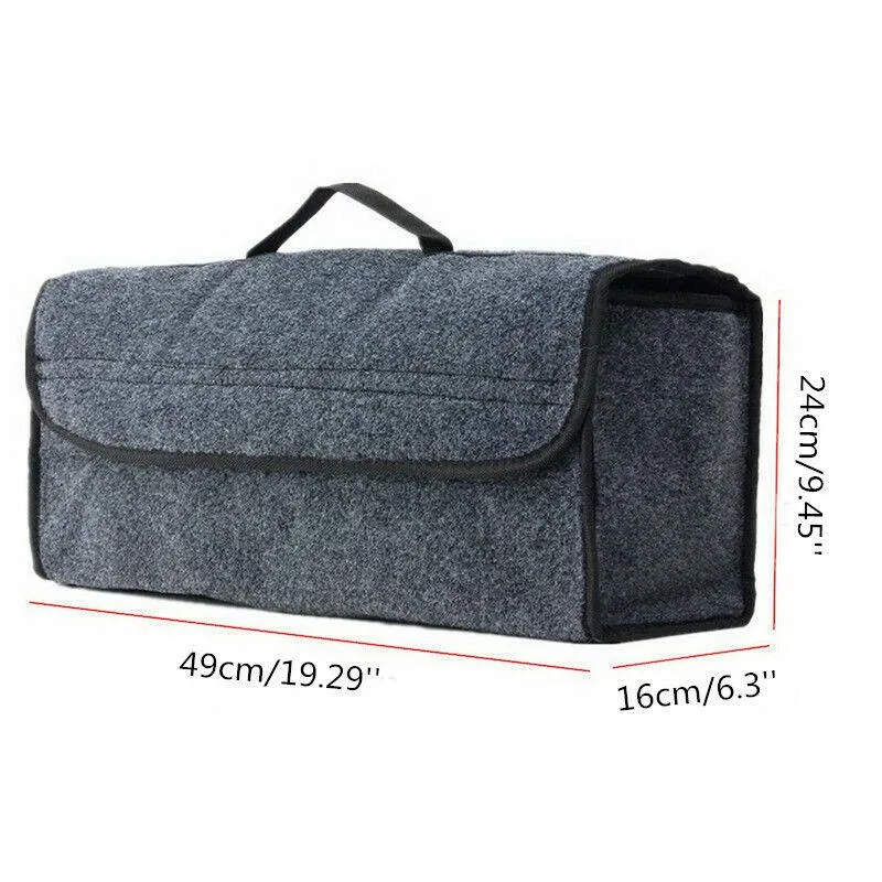 Gray Duże przeciwpoślizgowe bagażnik samochodowy Organizator Organizator skrzynki narzędziowe Uchwyt torby 2228L