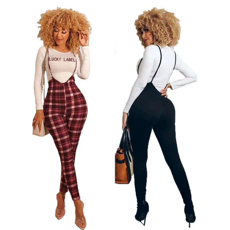 Şanslı Etiket Iki Parçalı Set Kadın Güz Giysi Kıyafet Kelebek Baskı Üst Askı Pantolon Bodycon Pantolon Toptan Dropshipping F1216