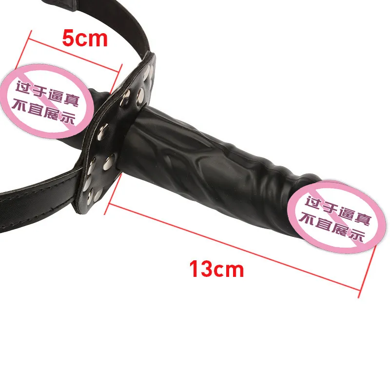 DoubleEnded Gode Gag Tête Strapon Bouche Gag Fétiche bdsm Bondage Pénis Harnais Lesbienne Sex Toys Produits de Sexe Adulte Jouets Érotiques Y25422257