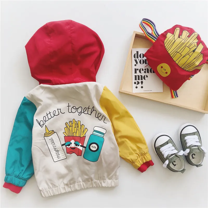 Tonytaobaby Automne Vêtements Nouveau Style Bébé Baby Fries Sac Manteau Boys Jacket Baby Girl Coat T200502