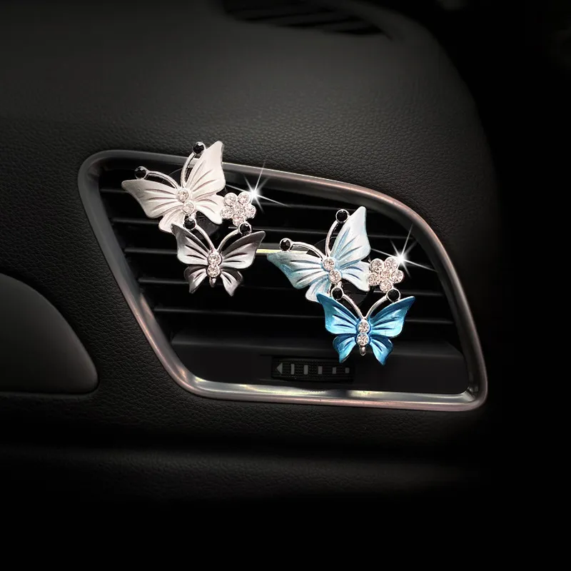 1 Zestaw samochodów Perfumy Odświeżacze Air Butterfly Ozdoby Car-Styling Klimatyzator Outlet Clip Zapach Auto Akcesoria wnętrza