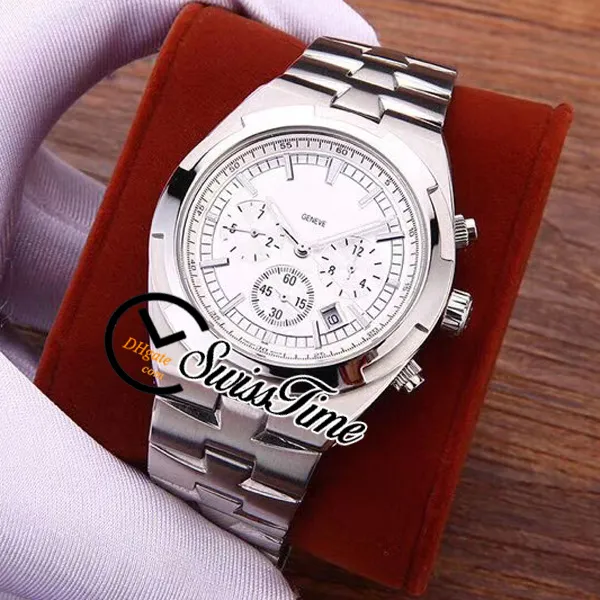 New Overseas 5500V 110A Wine Red Dial A2813 Automatic Mens Watch SS Steel Bracelet STVC No Chronograph STVC Watches SwissTi326o
