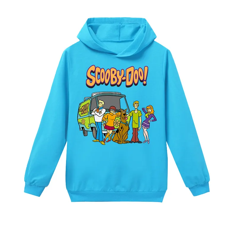 Spring Autumn Scooby Doo Boys Clothes Children Cartoon Hoodies for Teen Girls Mystery Machine Print Funny Dog Kids Sweatshirt 20123455306