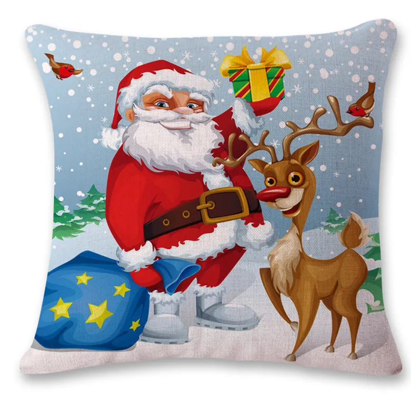 45 * 45см рождественские блестки подушка болит диван бросок подушка подушка корпус дома рождественские декор подушка подушка 10 стилей оптом