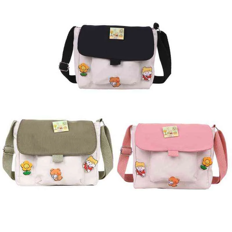 Nxy Handtasche D0lf Einkaufstaschen Damen Süße Kawaii Bedruckte Leinwand Freizeit Täglich Shop Tasche Umhängetasche Umhängetasche Geldbörse Neu 0208