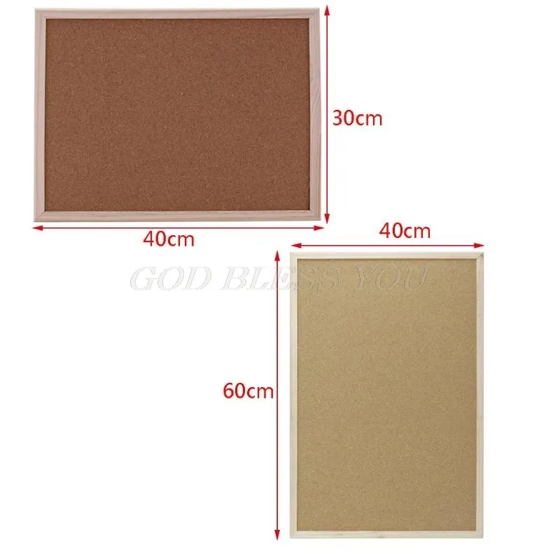 30x40cm Cork Board Deska Rysunek Pose Drewno Rama Białe Deski Home Office Dekoracyjne Drop Shipping 201125