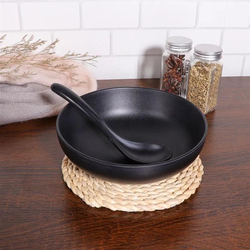 A5 Melamine Tableware Japanese Style Ramen Bowl Imitation Porcelain Noodle Container for Home 201214