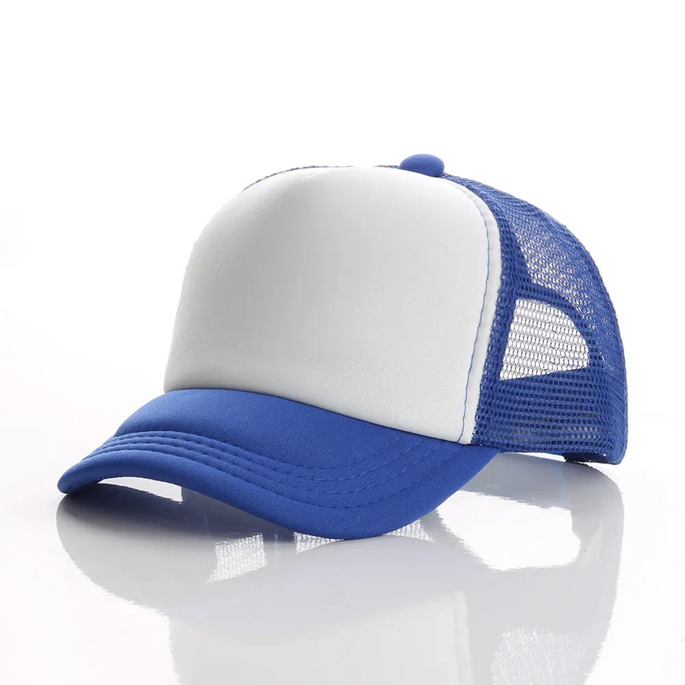 Accepter 1 pièce bricolage impression personnalisée 100% Polyester hommes femmes casquette de Baseball maille vierge chapeau de camionneur pour l'équipe ZZ-306 J1225