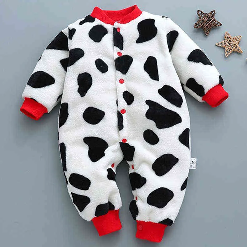 Babykläder Boys Girls Rompers Coral Söt spädbarn Övergripande Toddler Jumpsuit Costume 211229