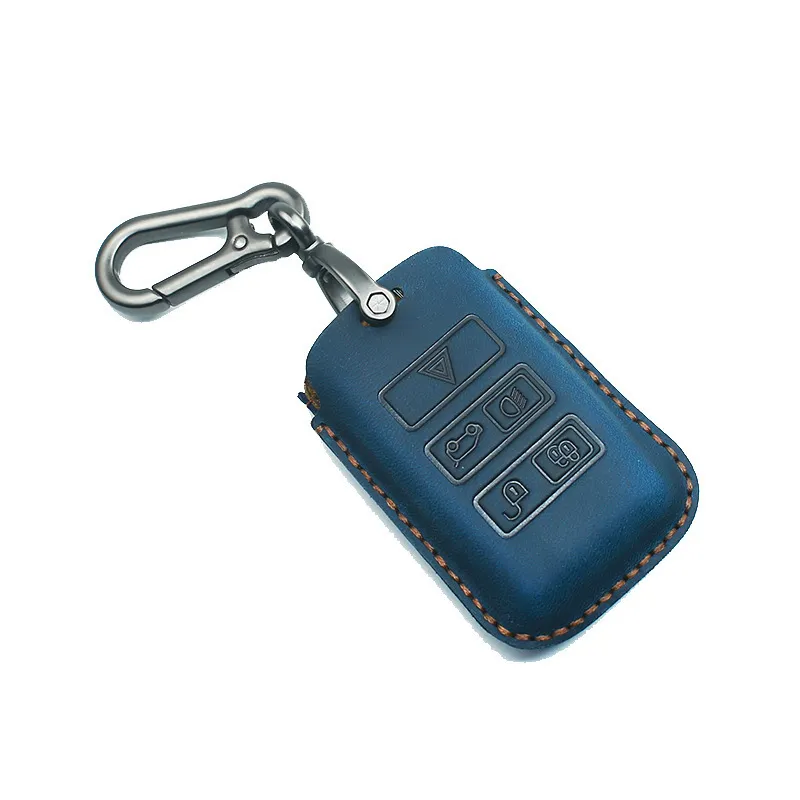 voor Land Range Rover vond 5 voor Jaguar Car Bag Crazy Horse Leather Handmade Sleeve Keychain Key Cover3460392