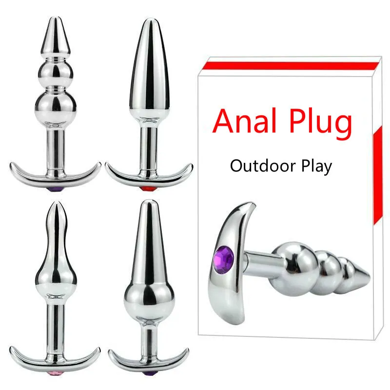 GPOINT Edelstahl Anal Plug Anker Metall Vaginaldildo Masturbation Ma2295