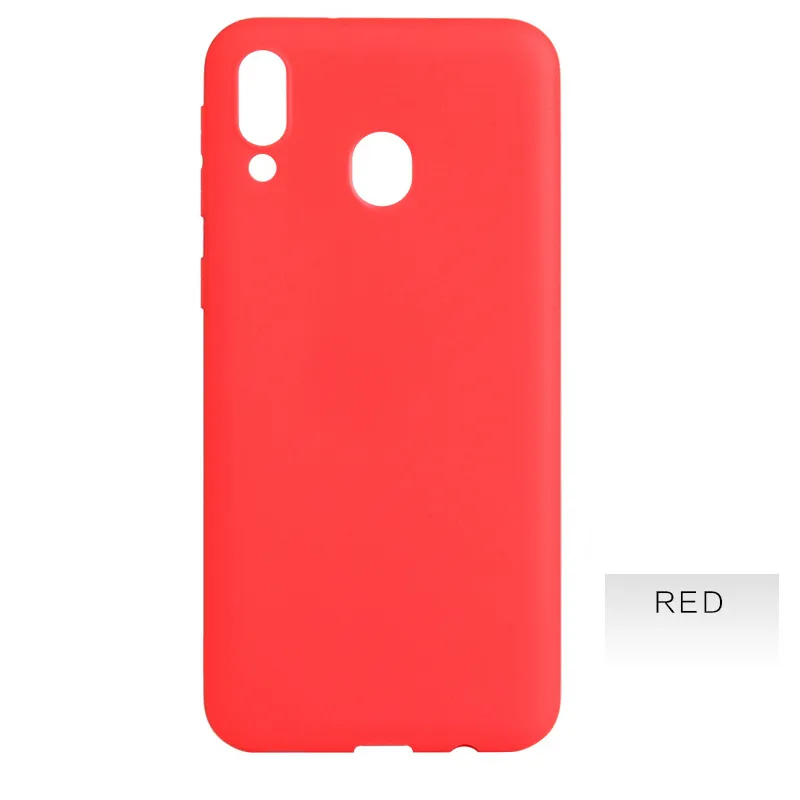 Candy Color Silicone TPU Fodral för Samsung Galaxy A10 A20 A20E A30 A40 A50 A60 A70 A80 A90 A10S A20S A30S Matt Soft Cover Fodral