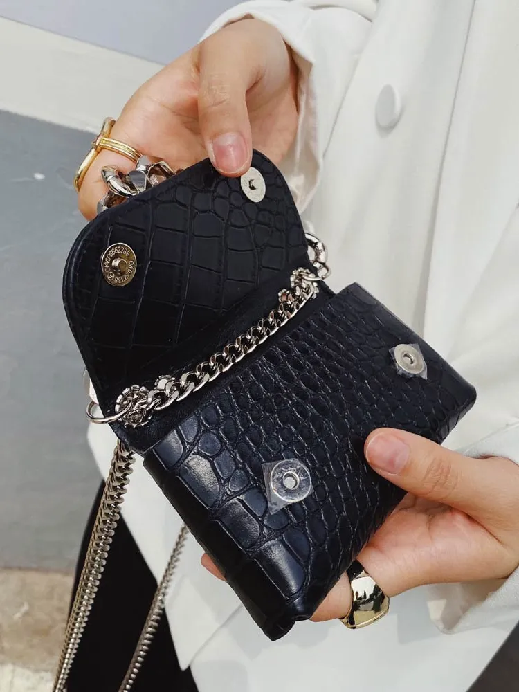 HBP Mini Purse Handbag Wallet Crossbody Crocodile pattern designers fashion Personality female Women Bags leather high quality handbags