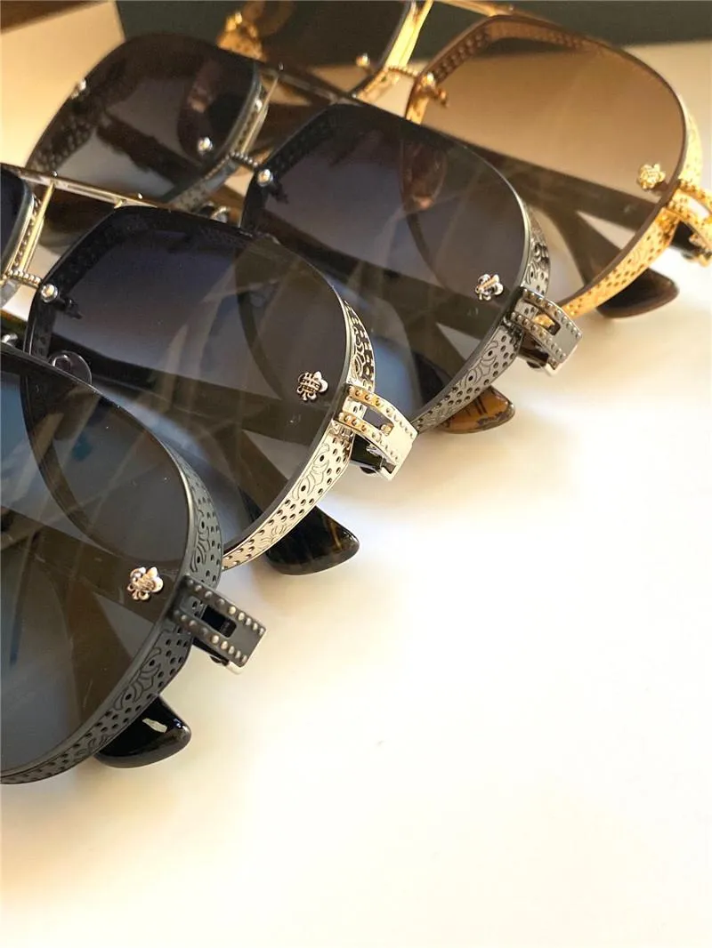 Ny modedesign solglasögon Postyank II Retro Pilot Metal Frame Classic and Generous Style UV400 Protective Glasses Top Quality257K