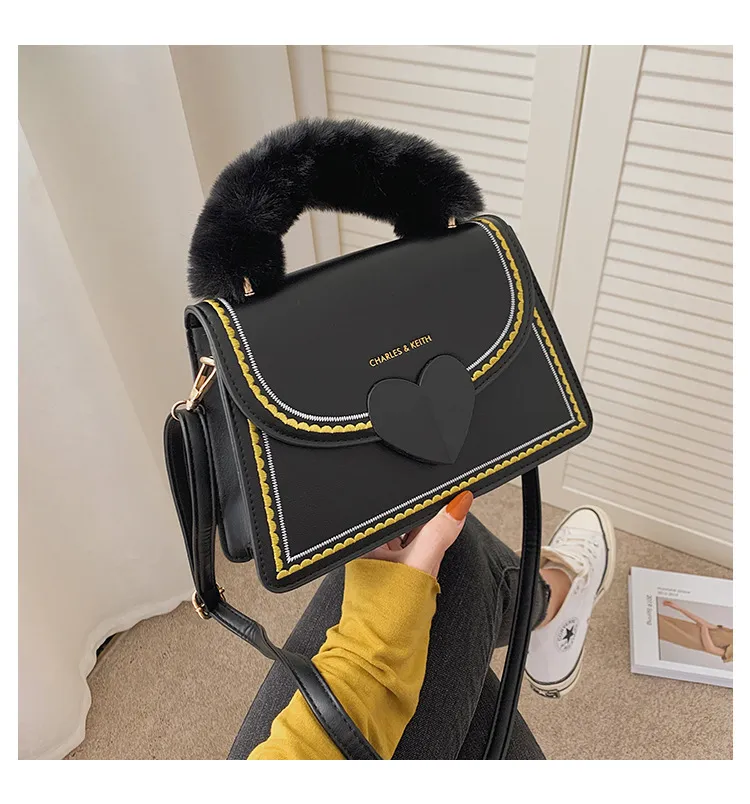 HBP messenger bag handbag handbag designer New design woman bag quality texture fashion fashion shoulder bag Fluff fine