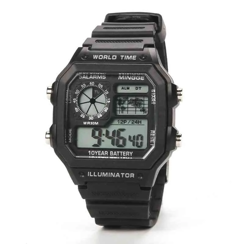 2021 Nowy wojskowy zegarki cyfrowe mężczyźni sportowy chronograf wodoodporny mężczyzna elektroniczny nadgarstek relogio masculino