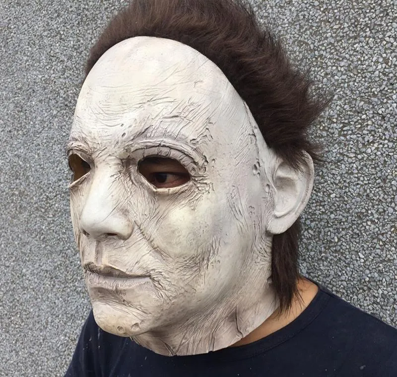 Korku Mascara Myers masker Maski Scary Masquerade Nichael Halloween Cosplay Party Masque Maskesi Realista LaTex Mascaras Mask de JL333J