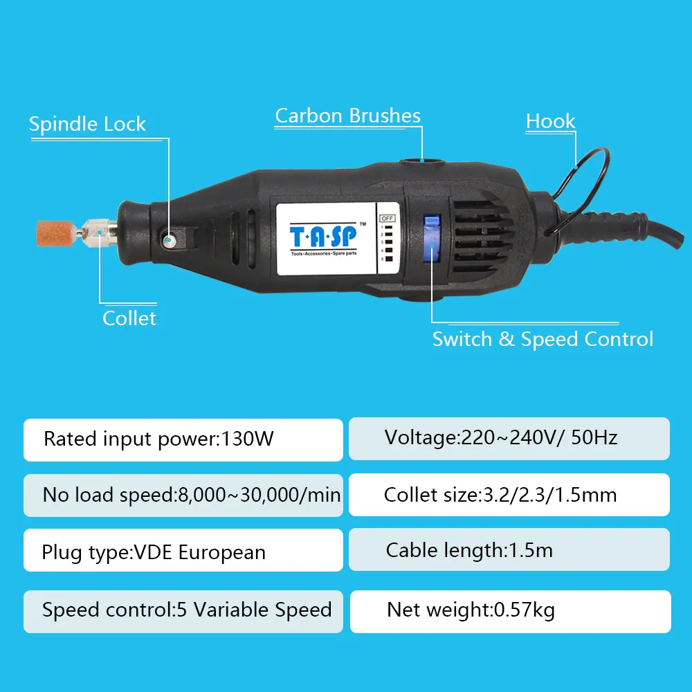 130W電動回転工具可変速度の小型のドリルのDremelスタイルの電動工具彫刻の掘削掘削研磨機械のためのDiyer 201225