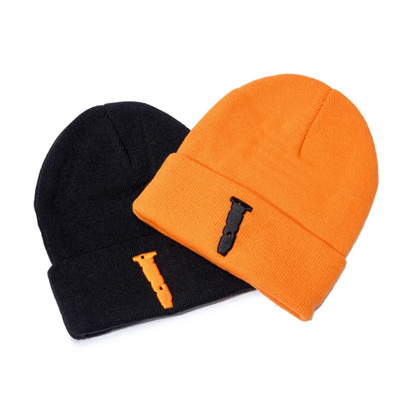 Vinter män kvinnor motorhuven stickad hatt hiphop stor broderi beanie caps casual utomhus hattar276p